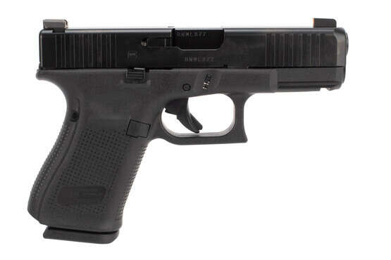 Glock Blue Label G19 Gen 5 9mm handgun with 15-round magazines and Ameriglo sights.